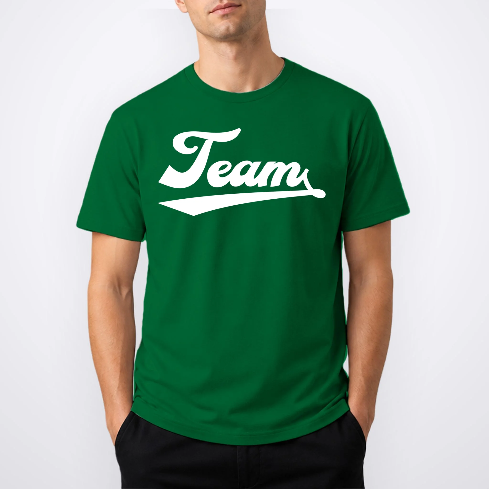 Custom School Mascot Sports Team Logo Spirit Men's T-Shirt - Front 1