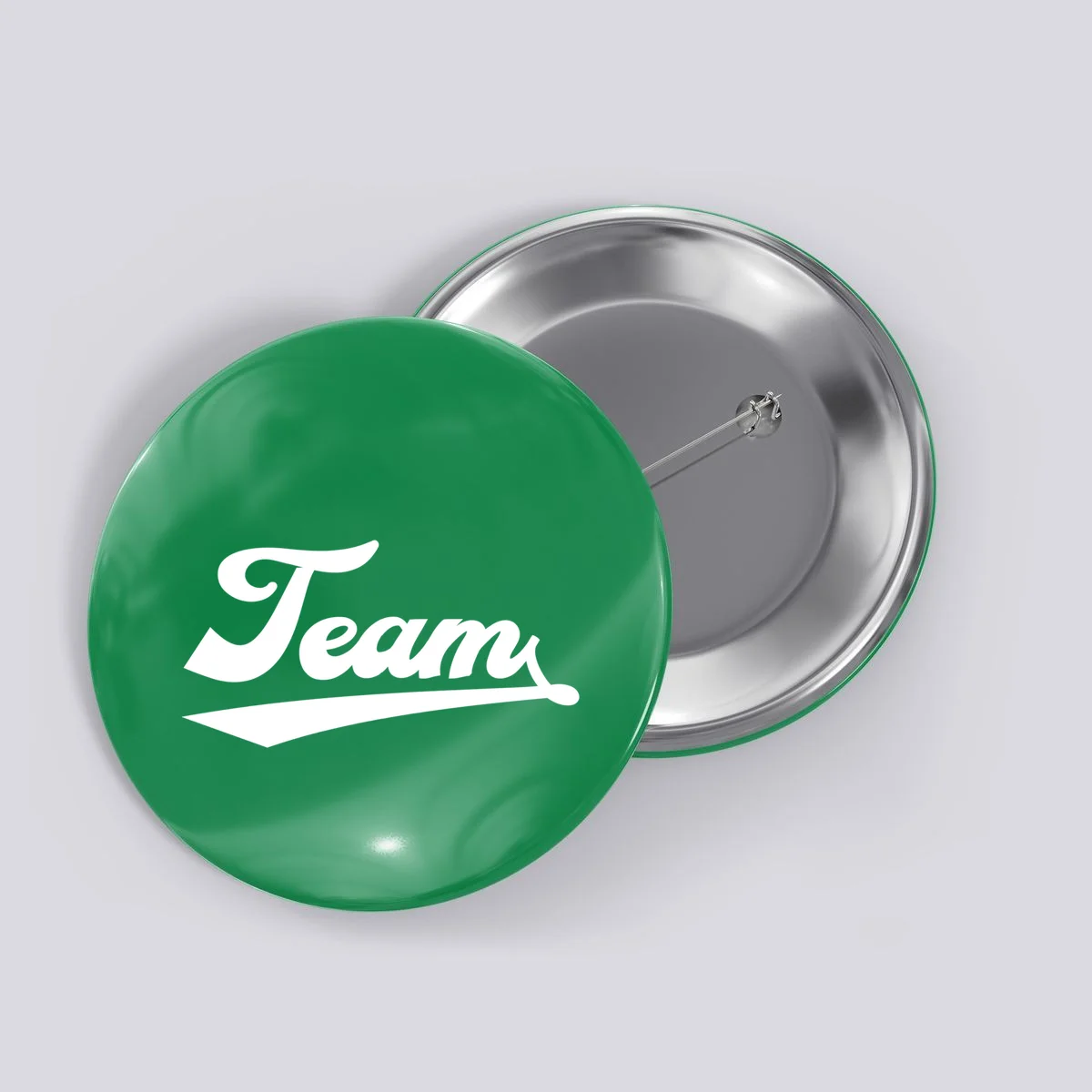 Custom School Mascot Sports Team Logo Spirit Button - Front
