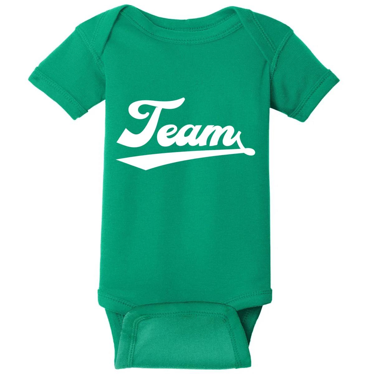 Custom School Mascot Sports Team Logo Spirit Baby Bodysuit - Front