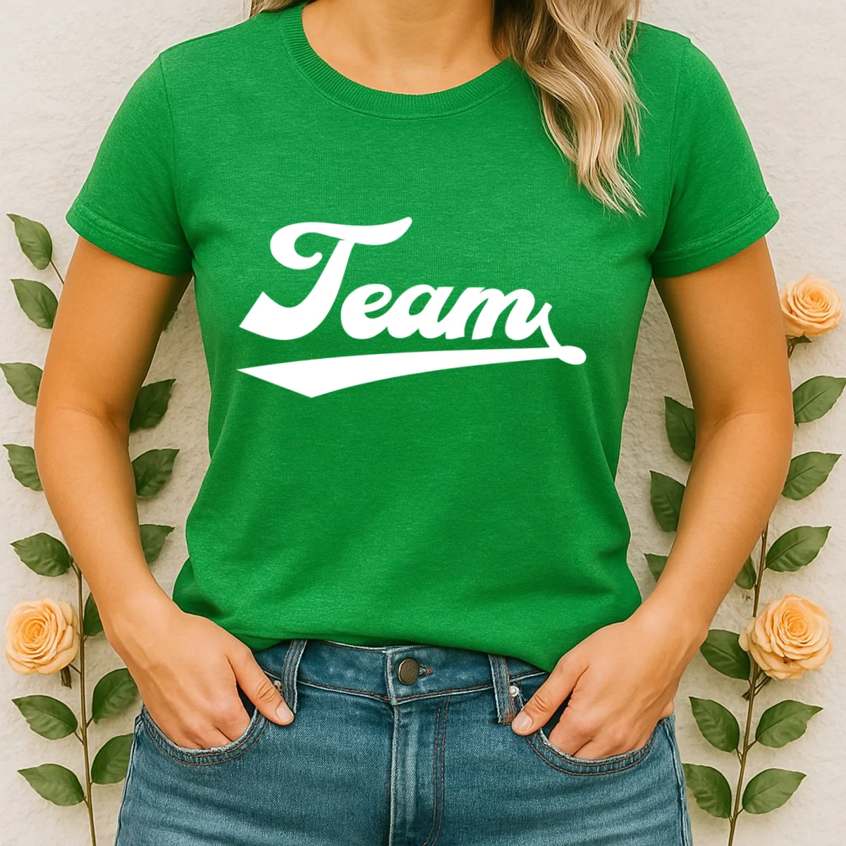 Custom School Mascot Sports Team Logo Spirit Women's T-Shirt - Front 1