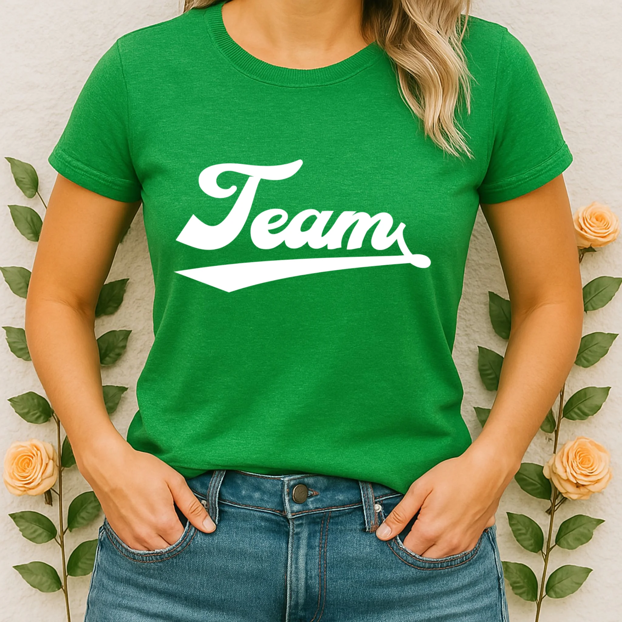 Custom School Mascot Sports Team Logo Spirit Women's T-Shirt - Front 1