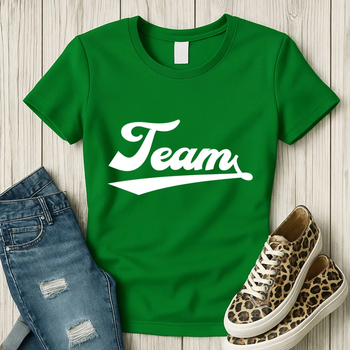 Custom School Mascot Sports Team Logo Spirit Women's T-Shirt - Front 2