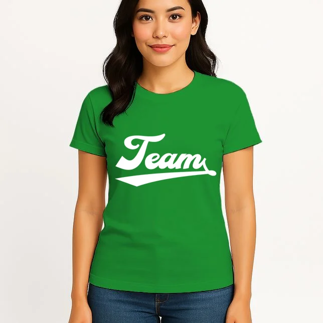 Custom School Mascot Sports Team Logo Spirit Women's T-Shirt - Front 3
