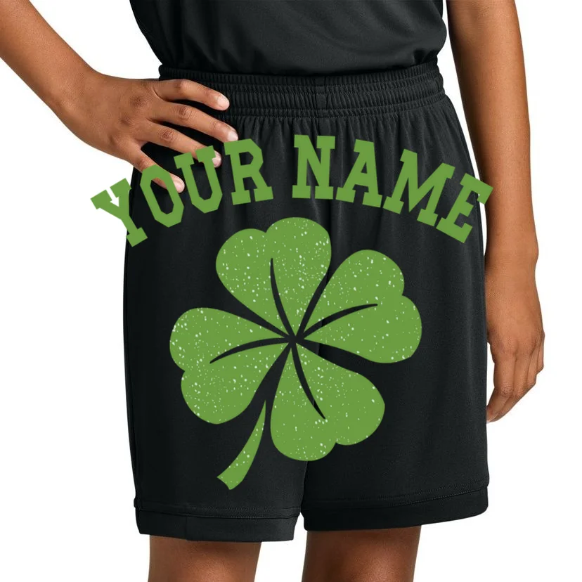 Custom St. Patricks Day Kids Shorts - Front 1