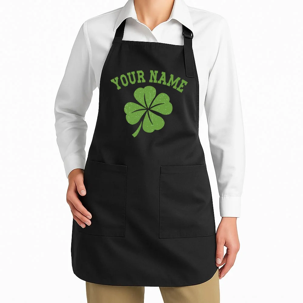 Custom St. Patricks Day Apron - Front 1