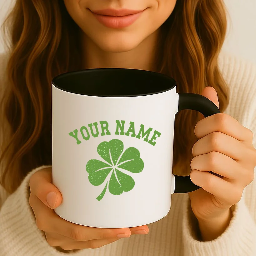 Custom St. Patricks Day Coffee Mug - Front 2