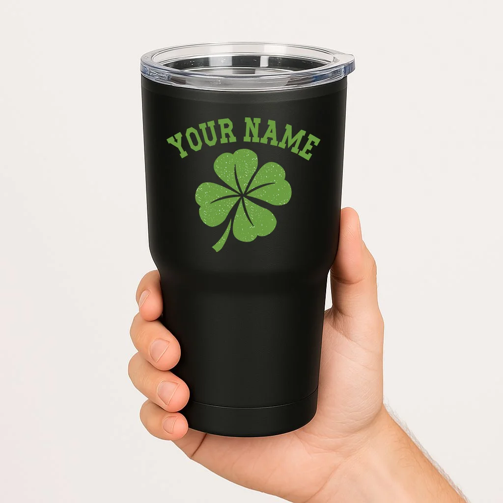 Custom St. Patricks Day 20oz Tumbler - Front 1