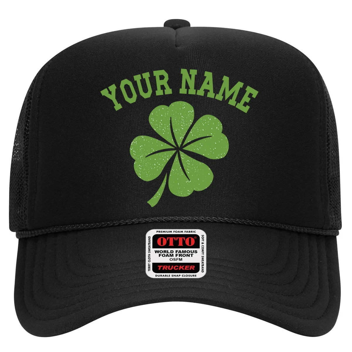 Custom St. Patricks Day Trucker Hat - Front