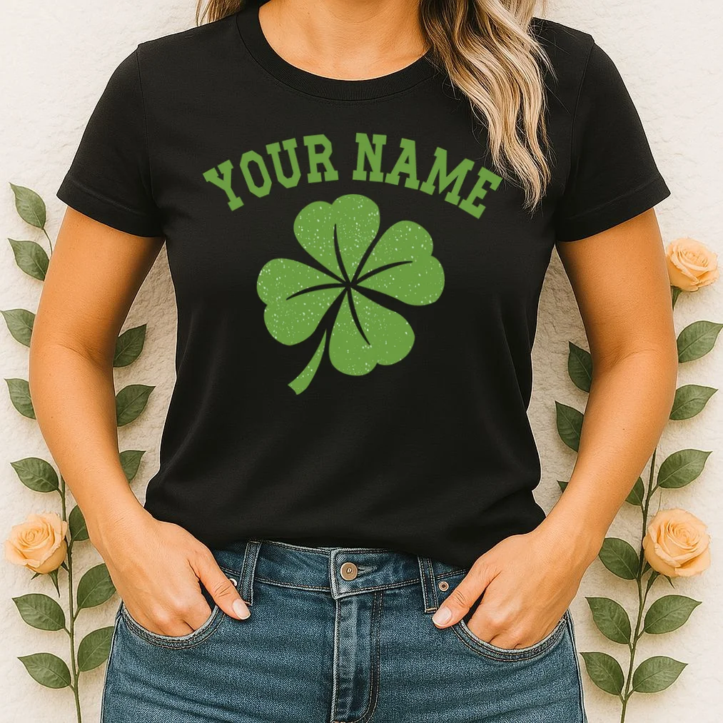 Custom St. Patricks Day Women's T-Shirt - Front 1