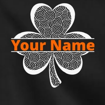 Custom St. Patrick's Day Clover Name – Personalized Lucky Shamrock Kids Jacket - Front - Close-up