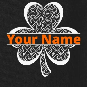 Custom St. Patrick's Day Clover Name – Personalized Lucky Shamrock Women's Polo - Front - Close-up