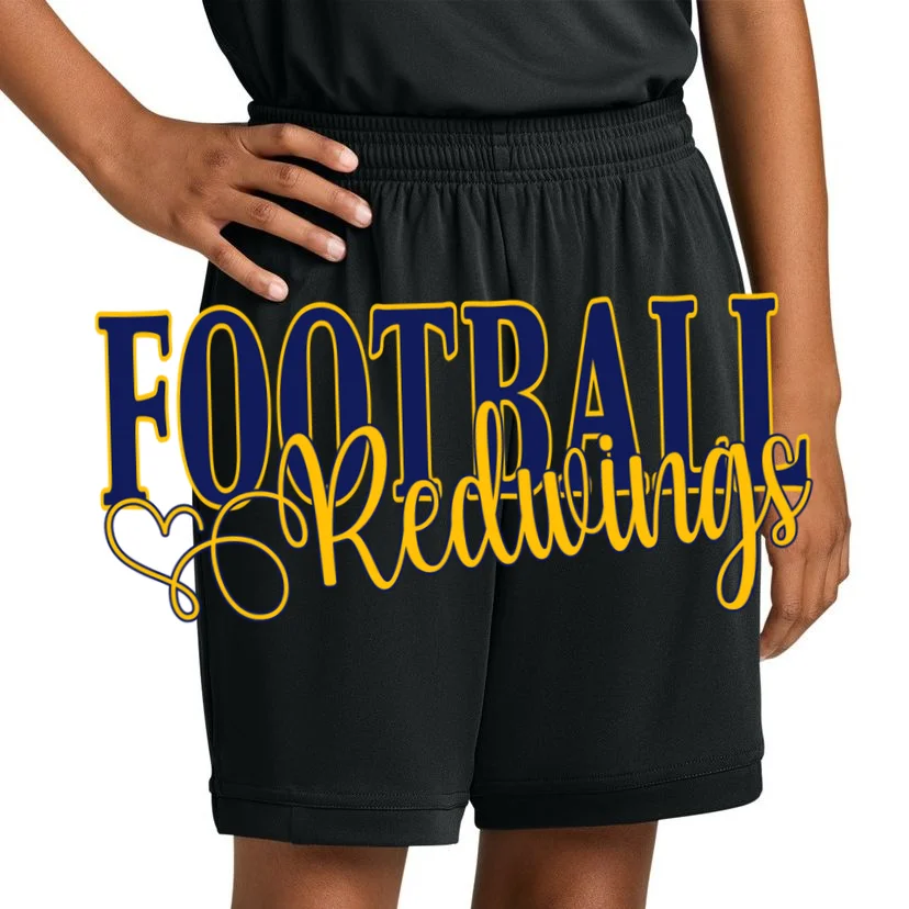 Custom Game Team Personalized Mascot Name Sports Spirit Kids Shorts - Front 1