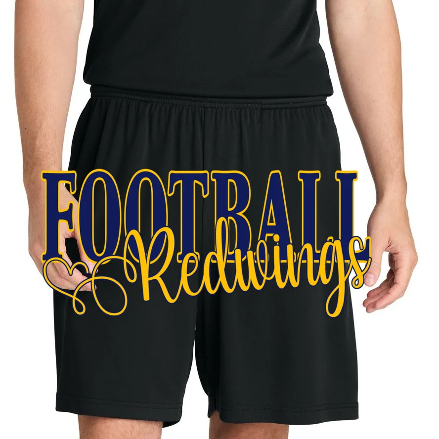 Custom Game Team Personalized Mascot Name Sports Spirit Men's Shorts - Front 1