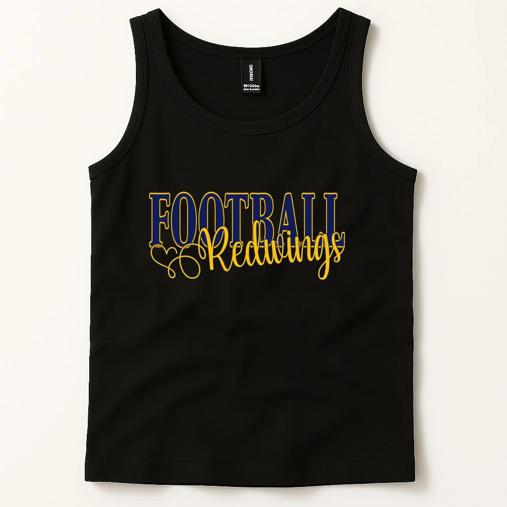 Custom Game Team Personalized Mascot Name Sports Spirit Men's Tank Top - Front 1
