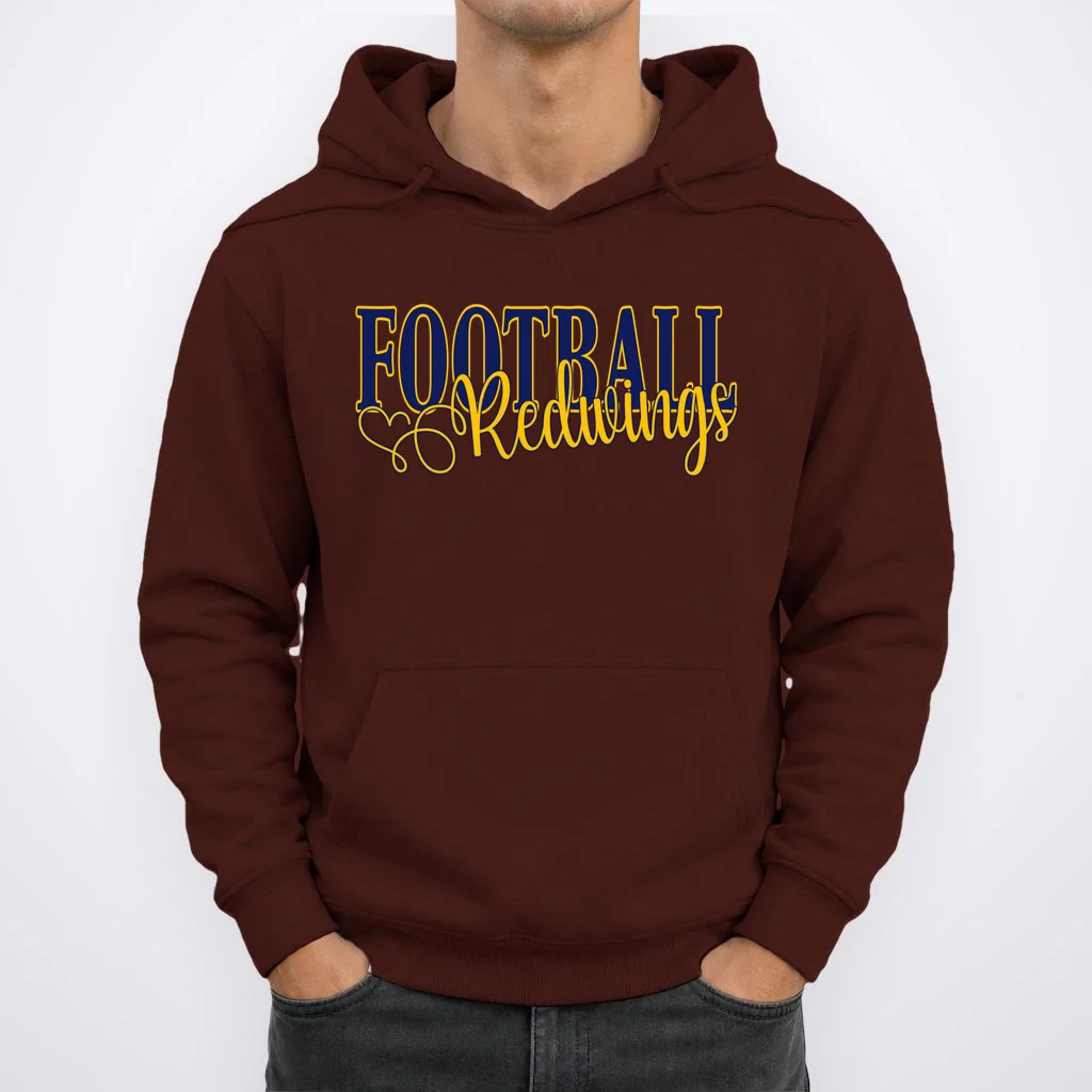 Custom Game Team Personalized Mascot Name Sports Spirit Men's Hoodie - Front 1