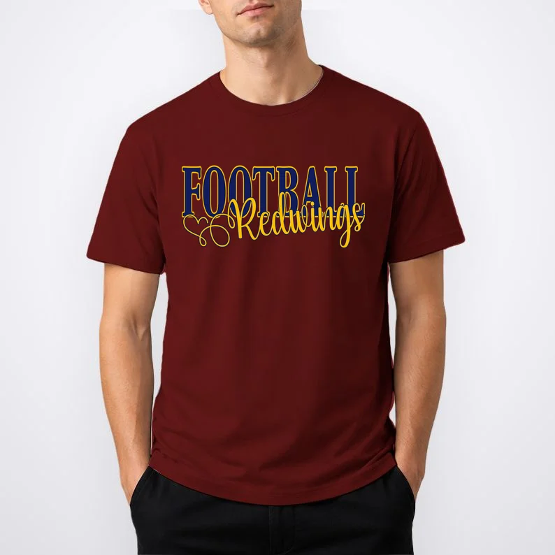 Custom Game Team Personalized Mascot Name Sports Spirit Men's T-Shirt - Front 1