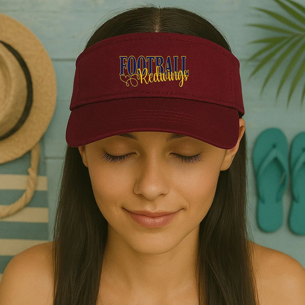 Custom Game Team Personalized Mascot Name Sports Spirit Visor - Front 1