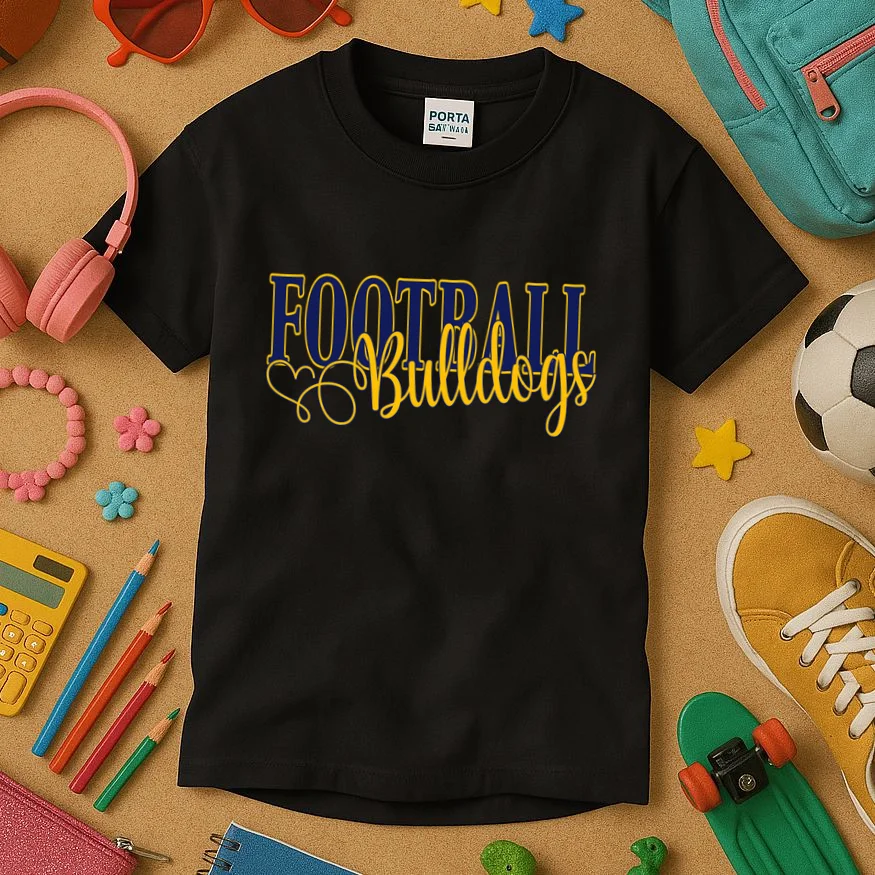 Custom Soccer Team Shirt – Personalized Football Name Design Kids T-Shirt - Front 2