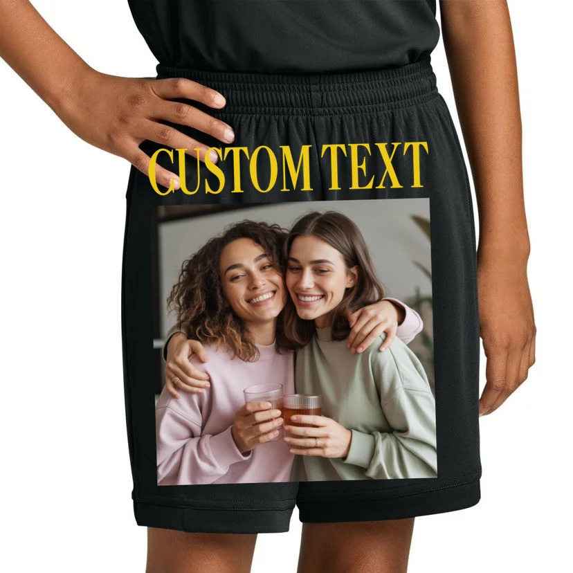 Custom Text And Image Cozy Personalized Kids Shorts - Front 1