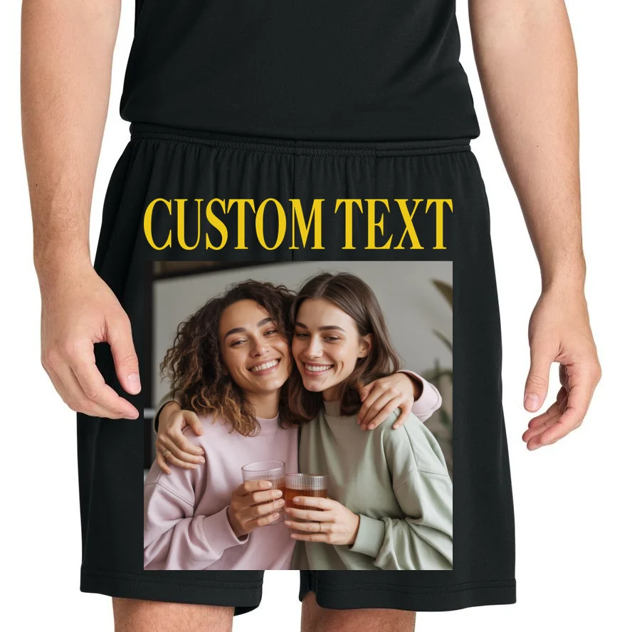 Custom Text And Image Cozy Personalized Men's Shorts - Front 1