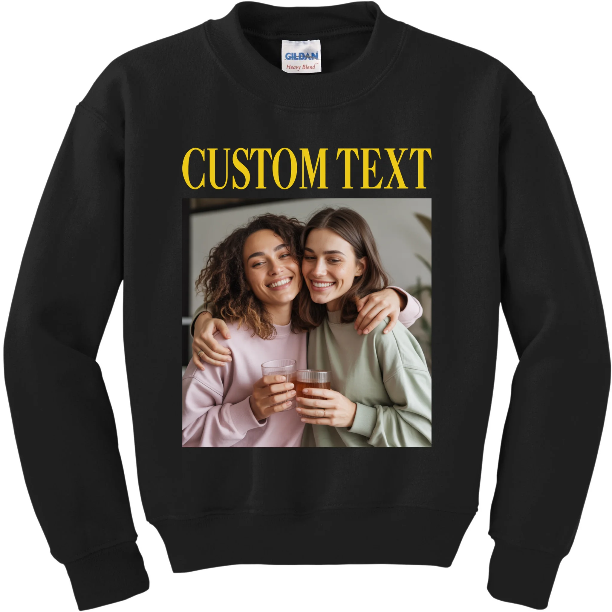 Custom Text And Image Cozy Personalized Kids Sweatshirt - Front