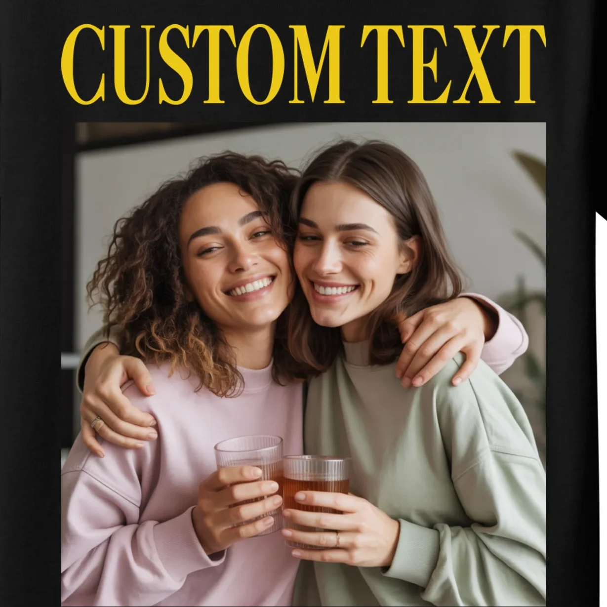 Custom Text And Image Cozy Personalized Kids T-Shirt - Front - Close-up
