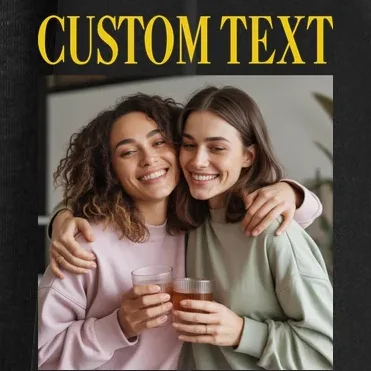 Custom Text And Image Cozy Personalized Women's Cardigan - Front - Close-up