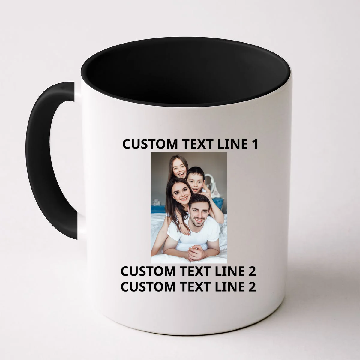 Custom Text And Photo Personalized Coffee Mug - Front