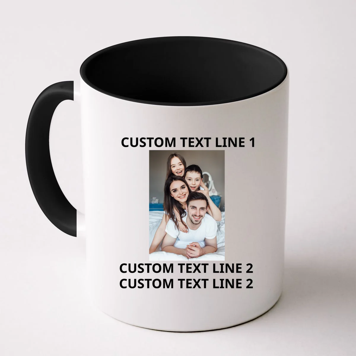 Custom Text And Photo Personalized Mug - Front