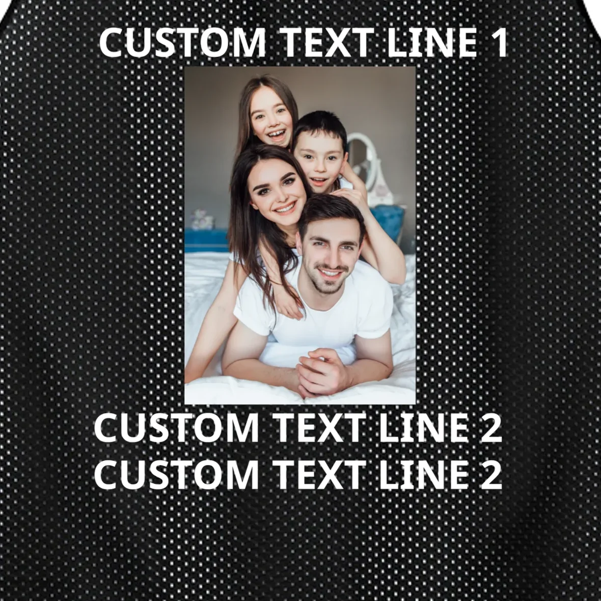 Custom Text And Photo Personalized Men's Basketball Jersey - Front - Close-up