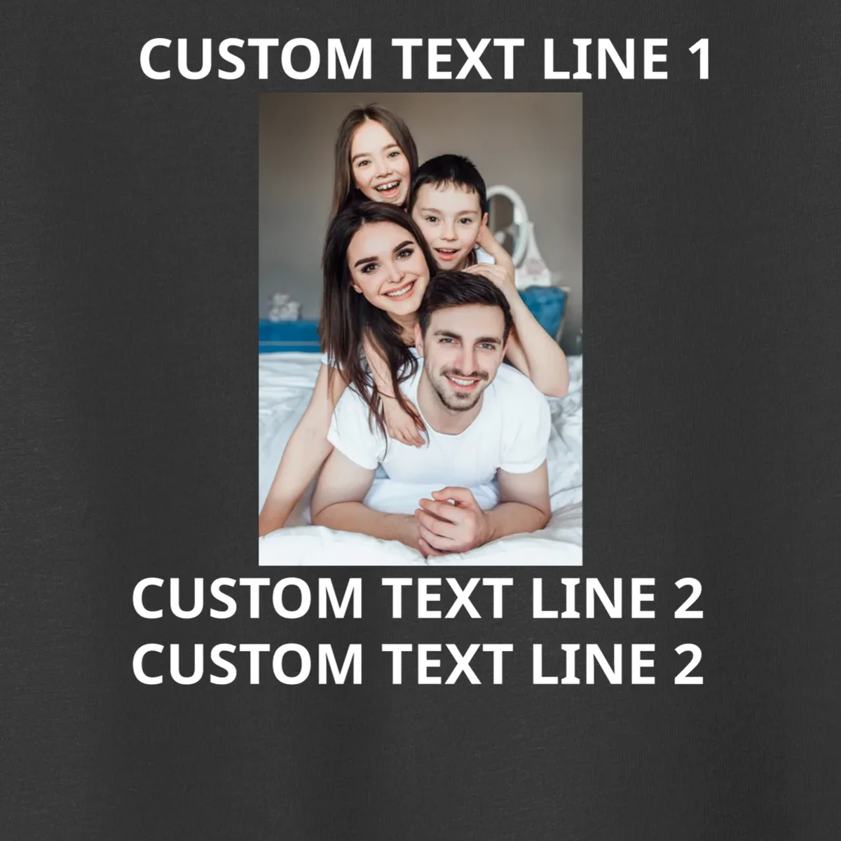 Custom Text And Photo Personalized Toddler T-Shirt - Front - Close-up