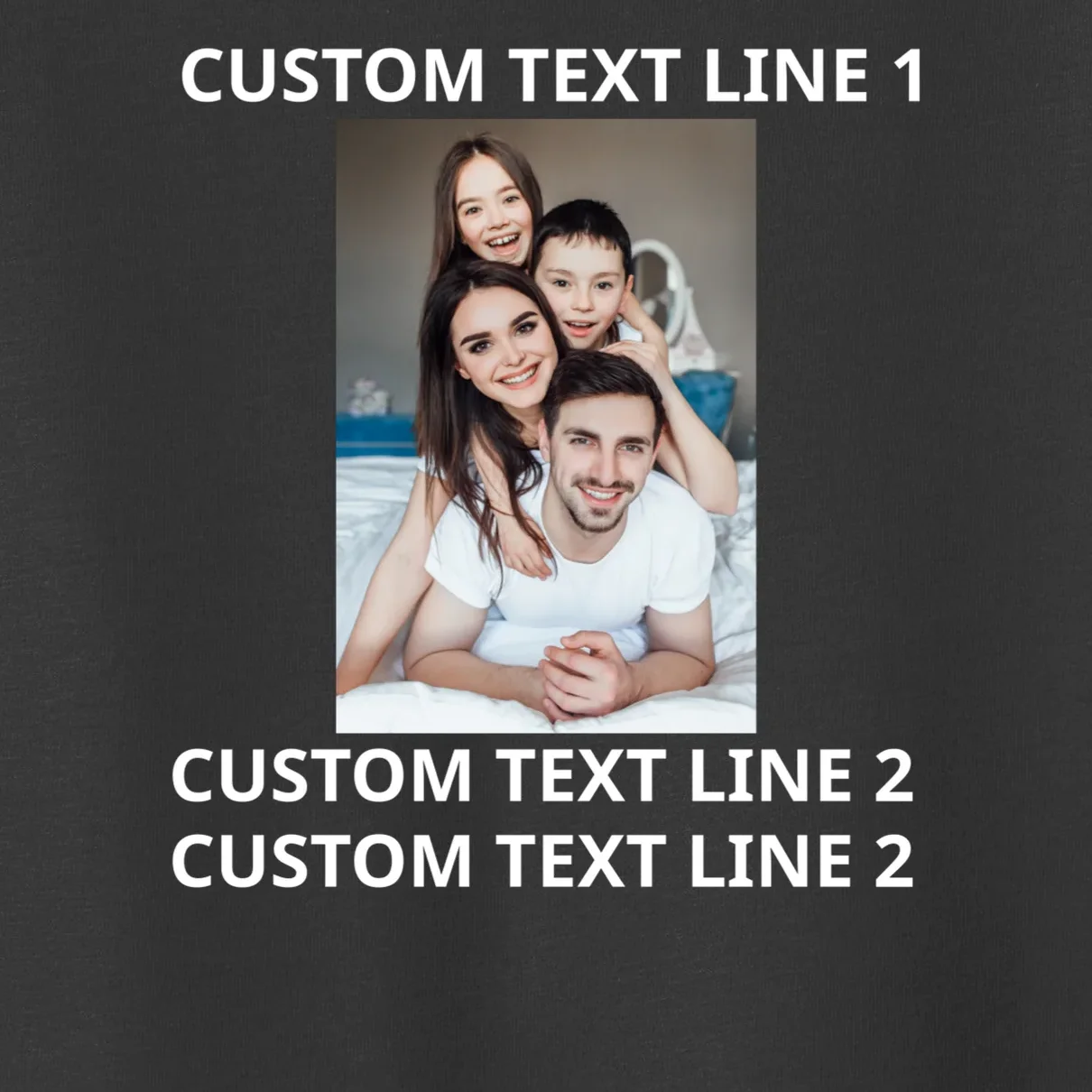 Custom Text And Photo Personalized Toddler T-Shirt - Front - Close-up