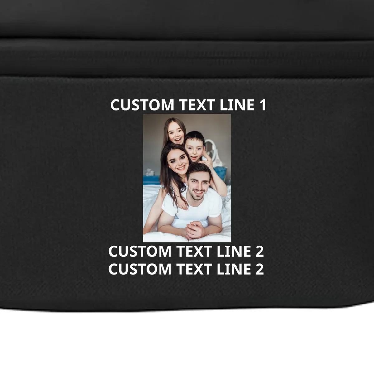 Custom Text And Photo Personalized Crossbody - Front - Close-up