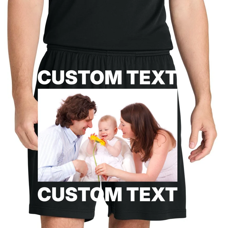 Custom Text Design or Photo Personalized Men's Shorts - Front 1