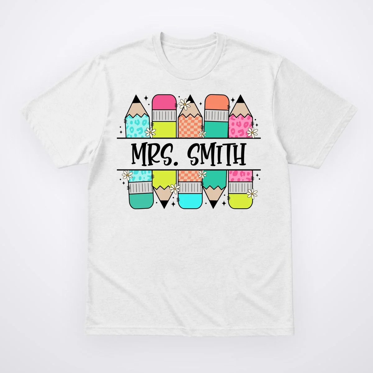 Custom Teacher Name Back To School T-Shirt - Front