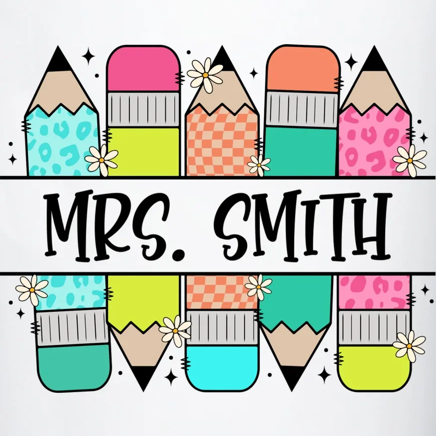 Custom Teacher Name Back To School 20oz Tumbler - Front - Close-up