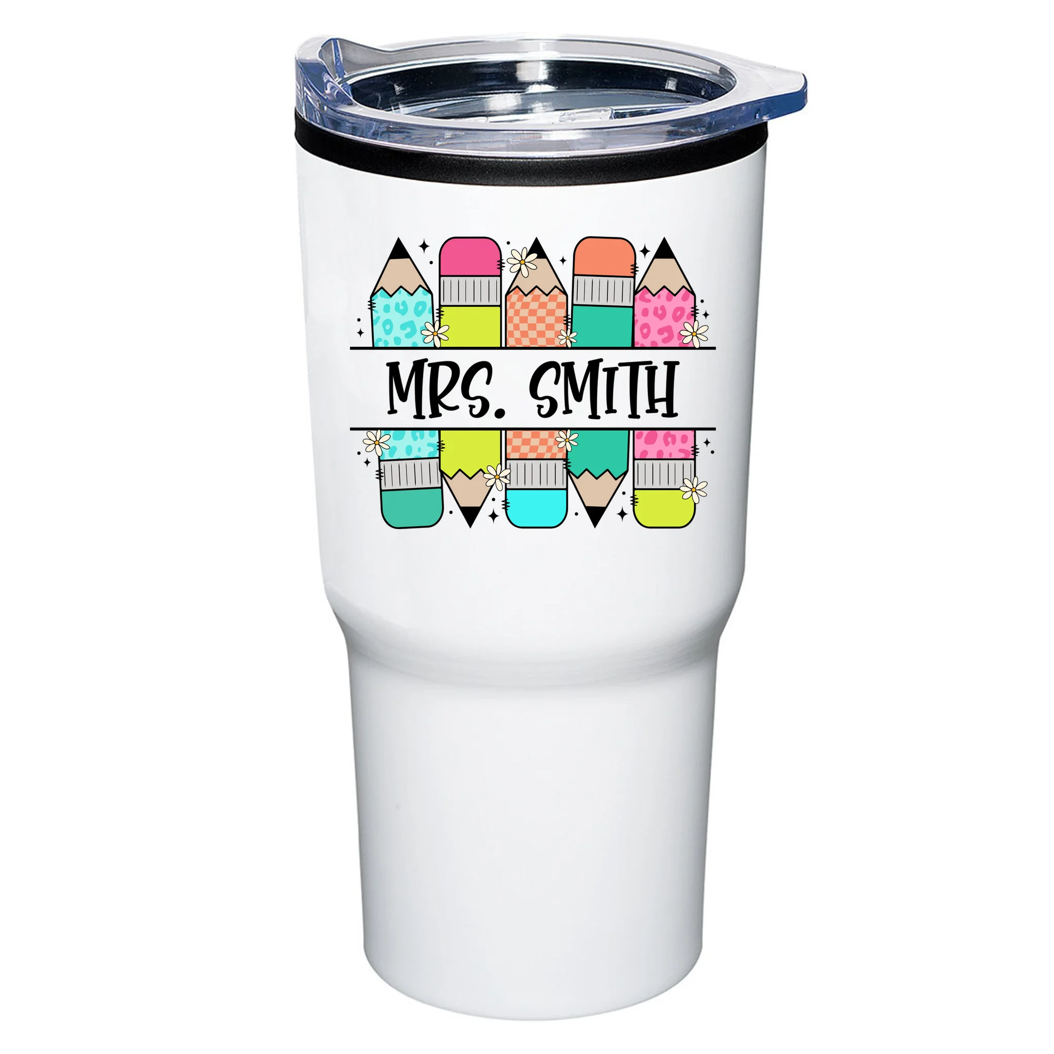 Custom Teacher Name Back To School 20oz Tumbler - Front