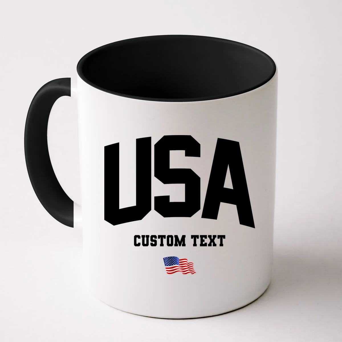 Custom USA Flag Personalized Mug - Front