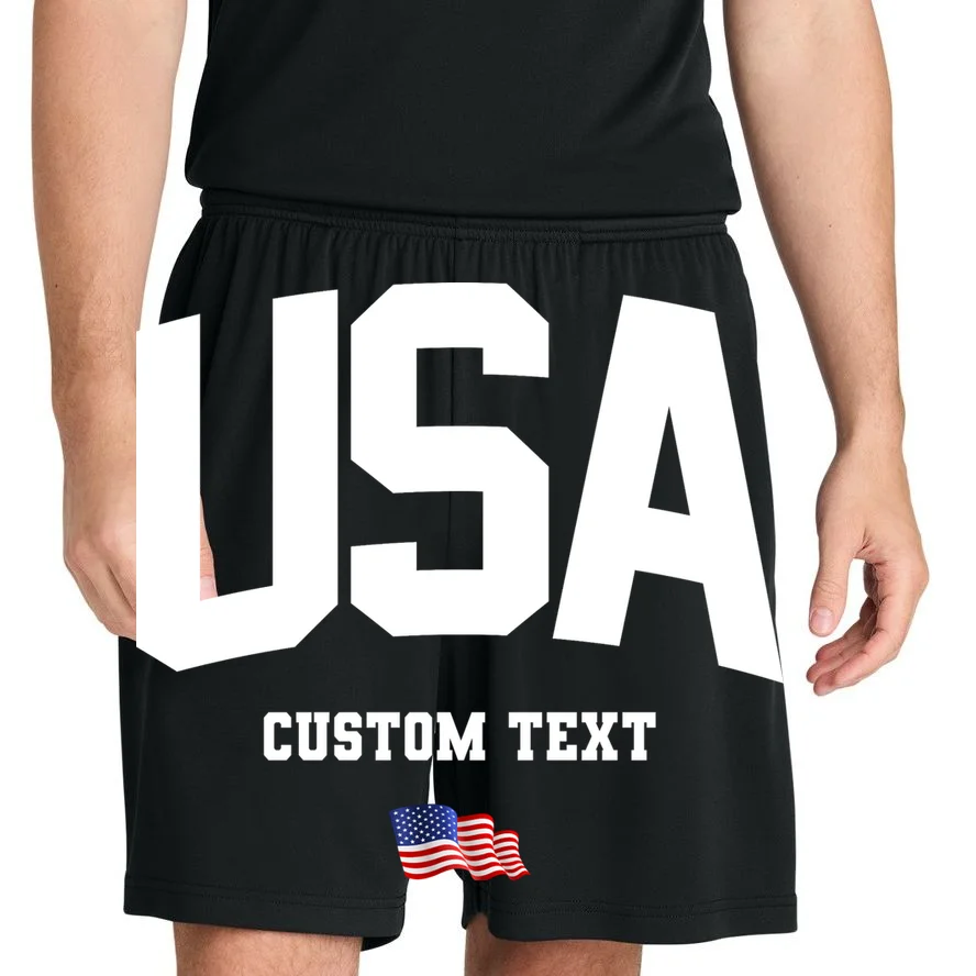 Custom USA Flag Personalized Men's Shorts - Front 1