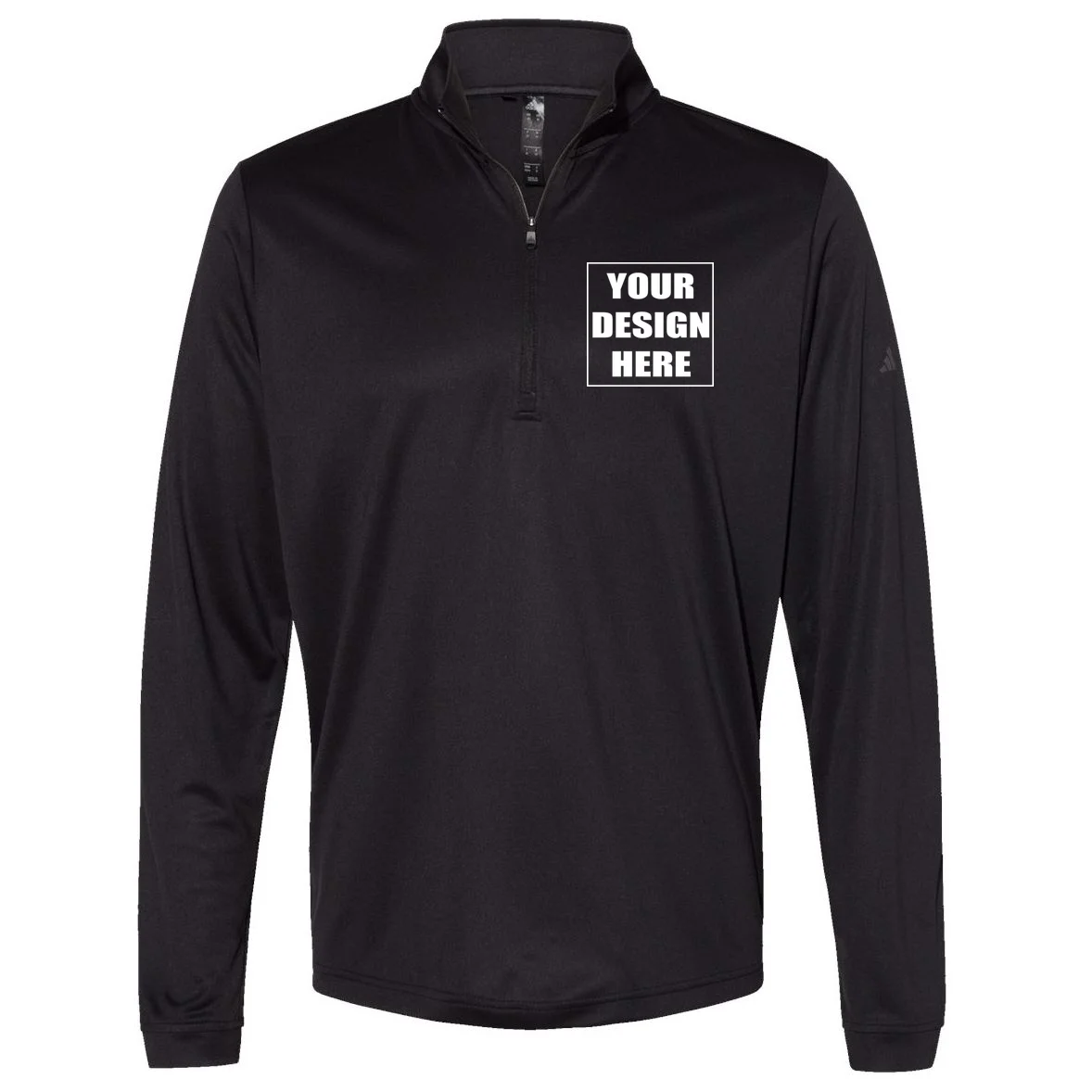 Create Your Own Custom Adidas Men's Pullover Quarter Zip Front