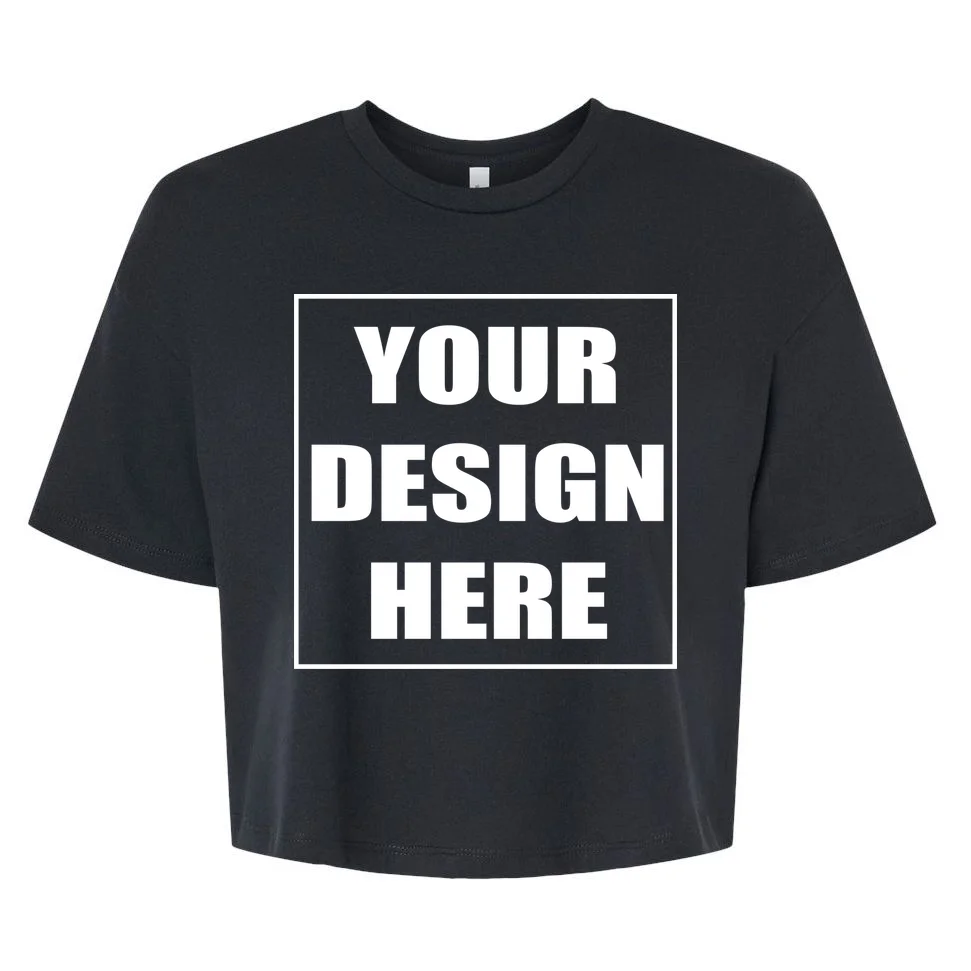 Create Your Own Custom Bella+Canvas Women's Crop T-Shirt Front