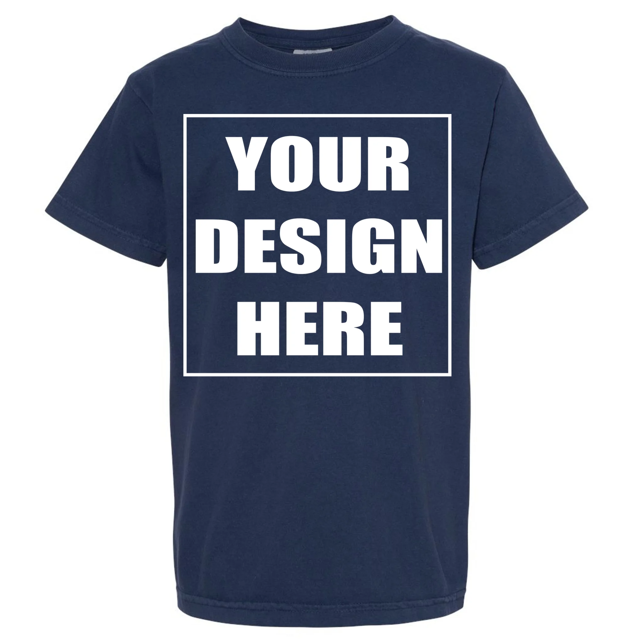 Create Your Own Custom Comfort Colors Kids Garment-Dyed Heavyweight T-Shirt Front
