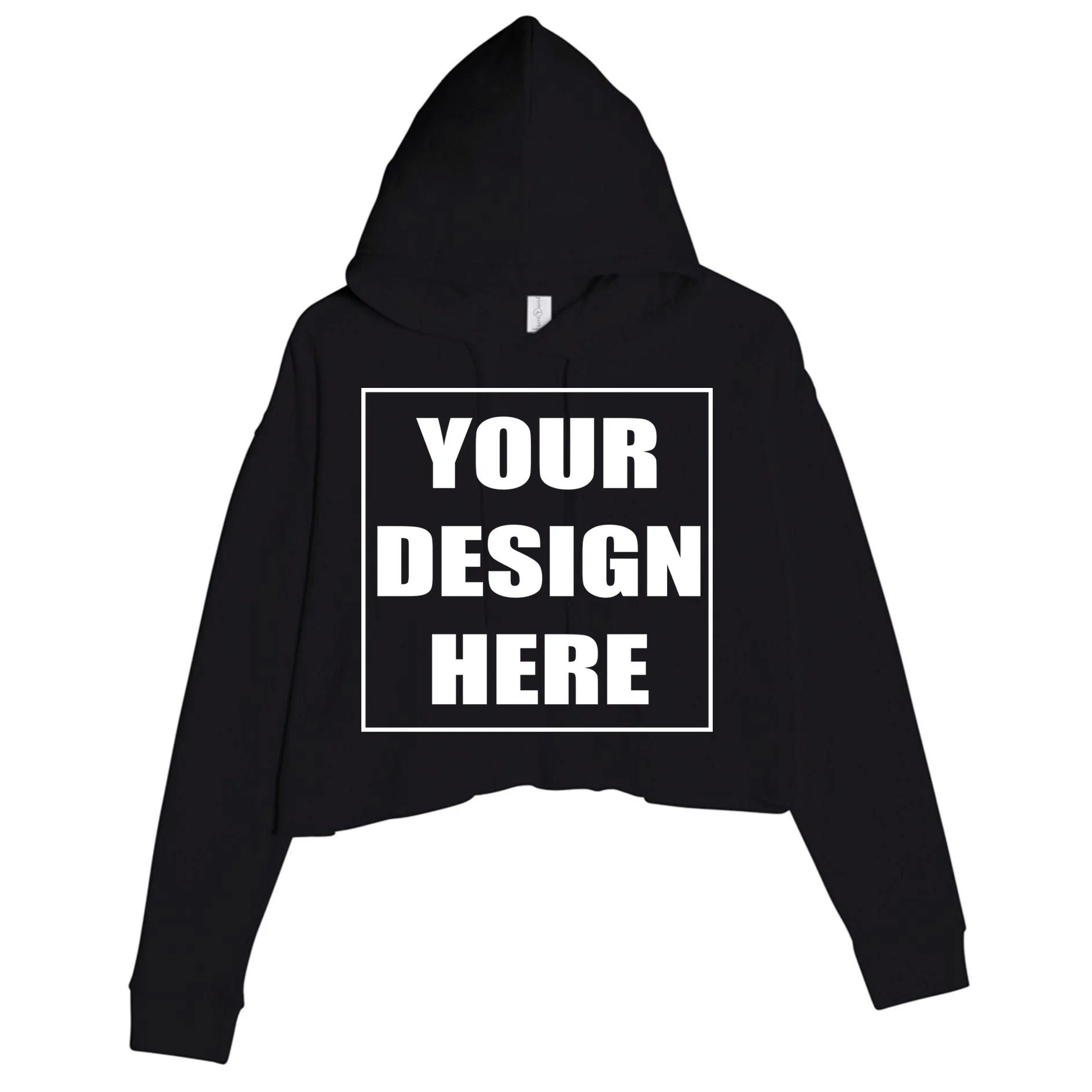 Create Your Own Custom Women's Crop Hoodie Front
