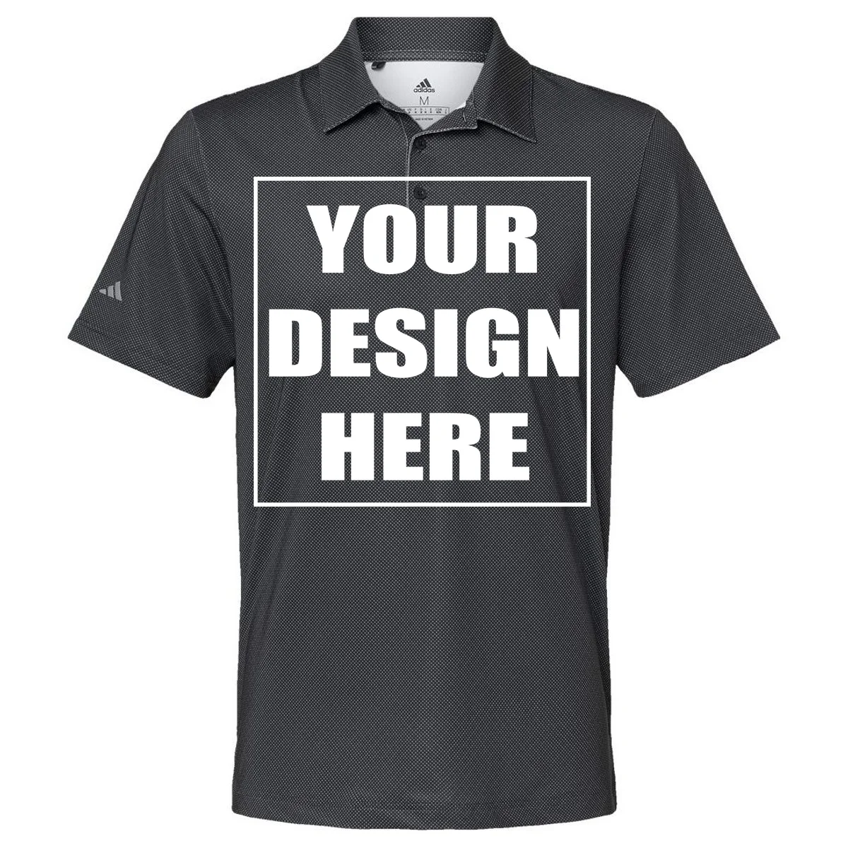Create Your Own Custom Men's Ultimate365 Diamond Dot Print Polo - Front