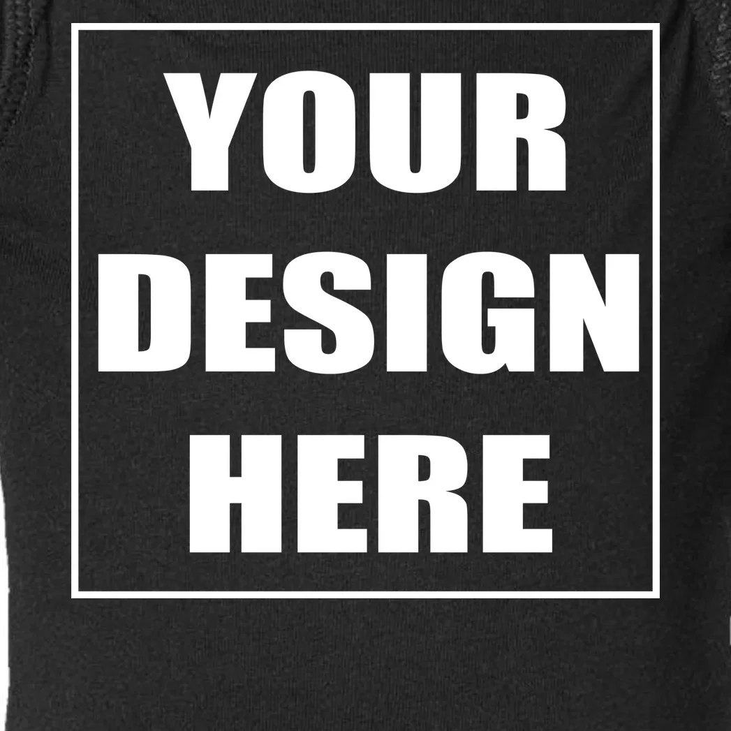 Create Your Own Custom Baby Long Sleeve Bodysuit - Front - Close-up