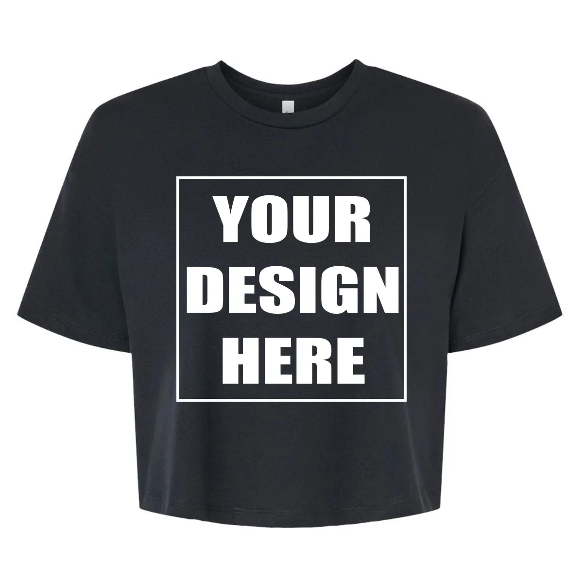 Create Your Own Custom Women's Crop Top T-Shirt - Front