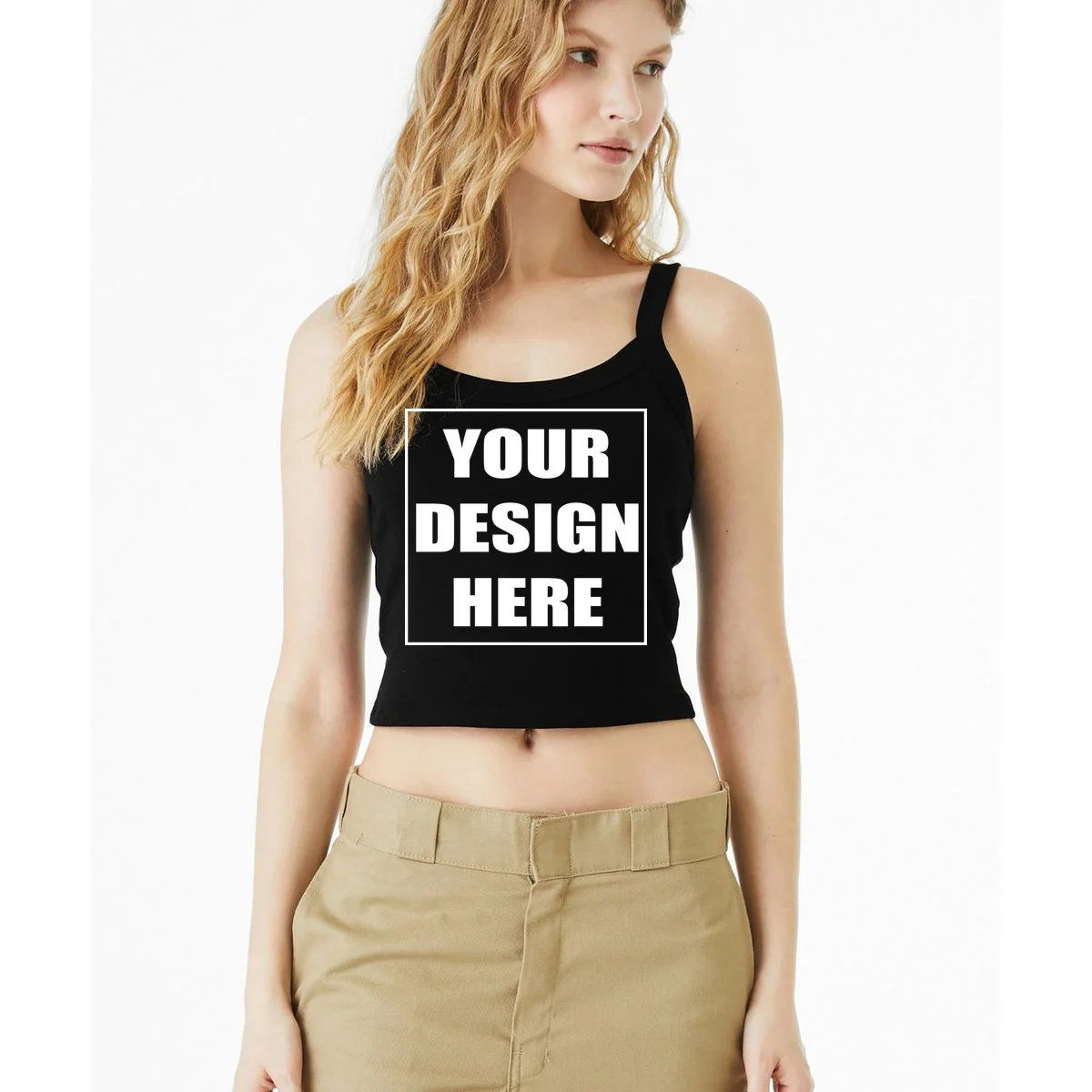 Create Your Own Custom Micro Rib Strap Tank - Front 1
