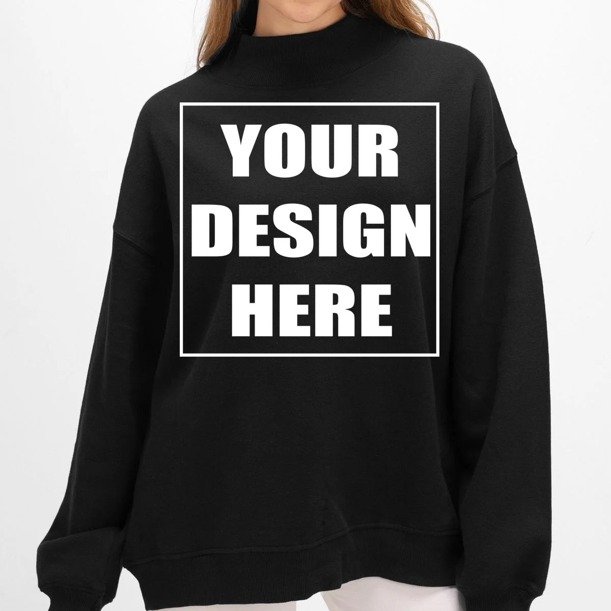 Create Your Own Custom Boxercraft Ladies Core Fleece Mock Neck - Front