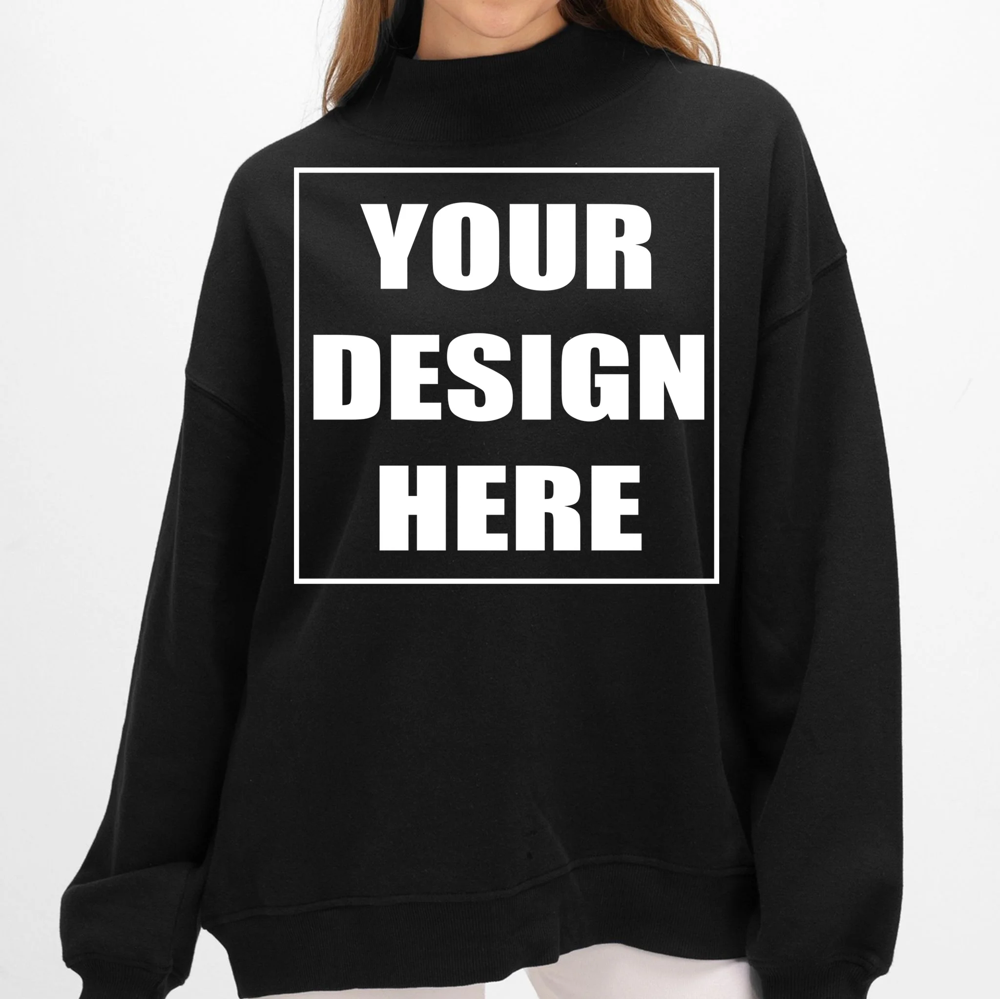 Create Your Own Custom Boxercraft Ladies Core Fleece Mock Neck - Front
