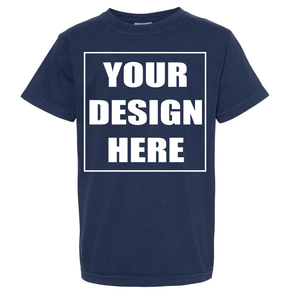 Create Your Own Custom Youth Garment-Dyed Heavyweight T-Shirt - Front